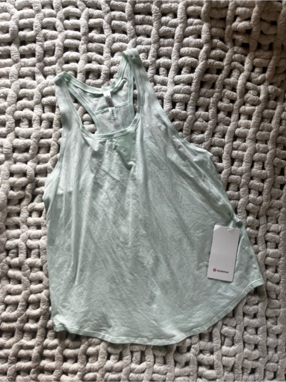 NWT!!! lululemon athletica Women's Light Mint Racerback Tank Top